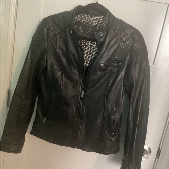 Black Leather Jacket-Bod & Christensen - Picture 2 of 3